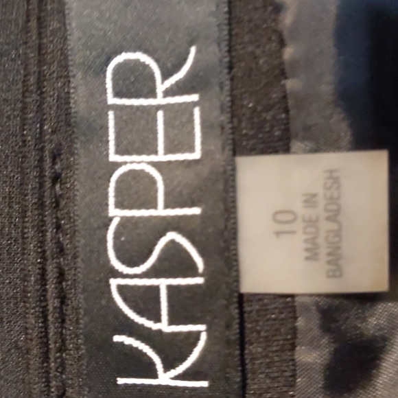 Kasper Skirt, Black with Full Lining, Sz 10 - Picture 7 of 8